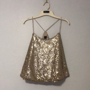 Gold SEQUIN Blouse